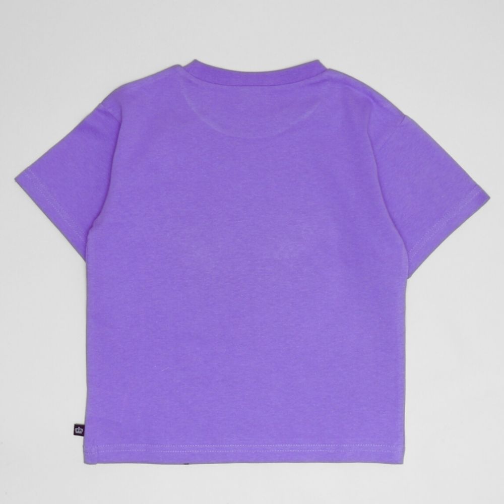 【ベビードール】デイジー 親子お揃い BIGフェイスTシャツ 1329K / ベビーサイズ キッズ リンクコーデ ペアルック 親子コーデ トップス 半袖 クルーネック カットソー