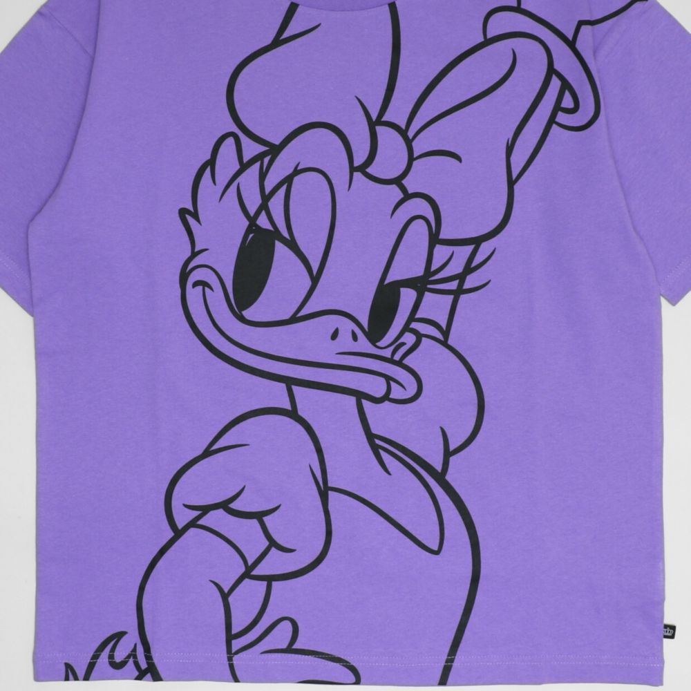 【ベビードール】デイジー 親子お揃い BIGフェイスTシャツ 1329K / ベビーサイズ キッズ リンクコーデ ペアルック 親子コーデ トップス 半袖 クルーネック カットソー