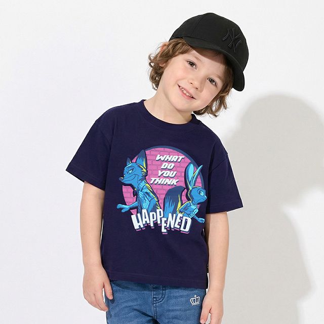 【ベビードール】ズートピア Tシャツ 1330K / ベビーサイズ キッズ トップス 半袖 クルーネック カットソー