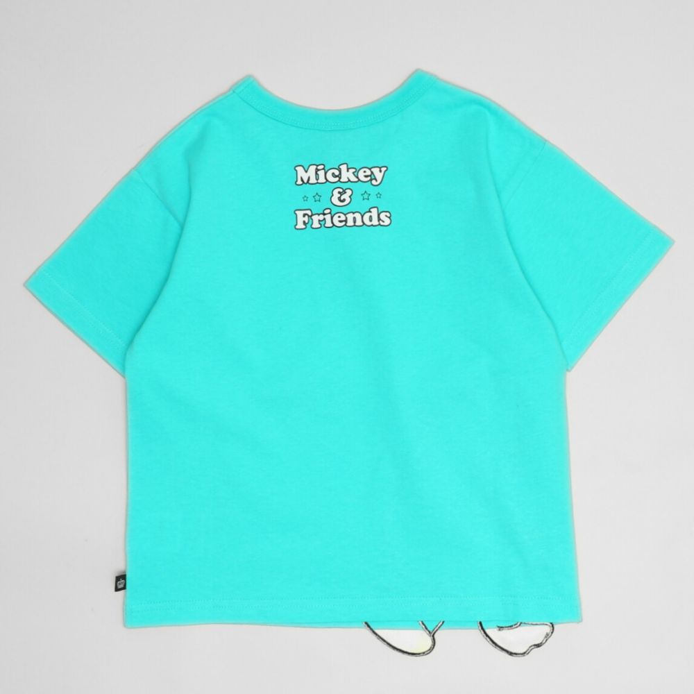 【ベビードール】ドナルド 手描き風ロゴキャラクターワッペンTシャツ 1334K / ベビーサイズ キッズ トップス 半袖 クルーネック カットソー