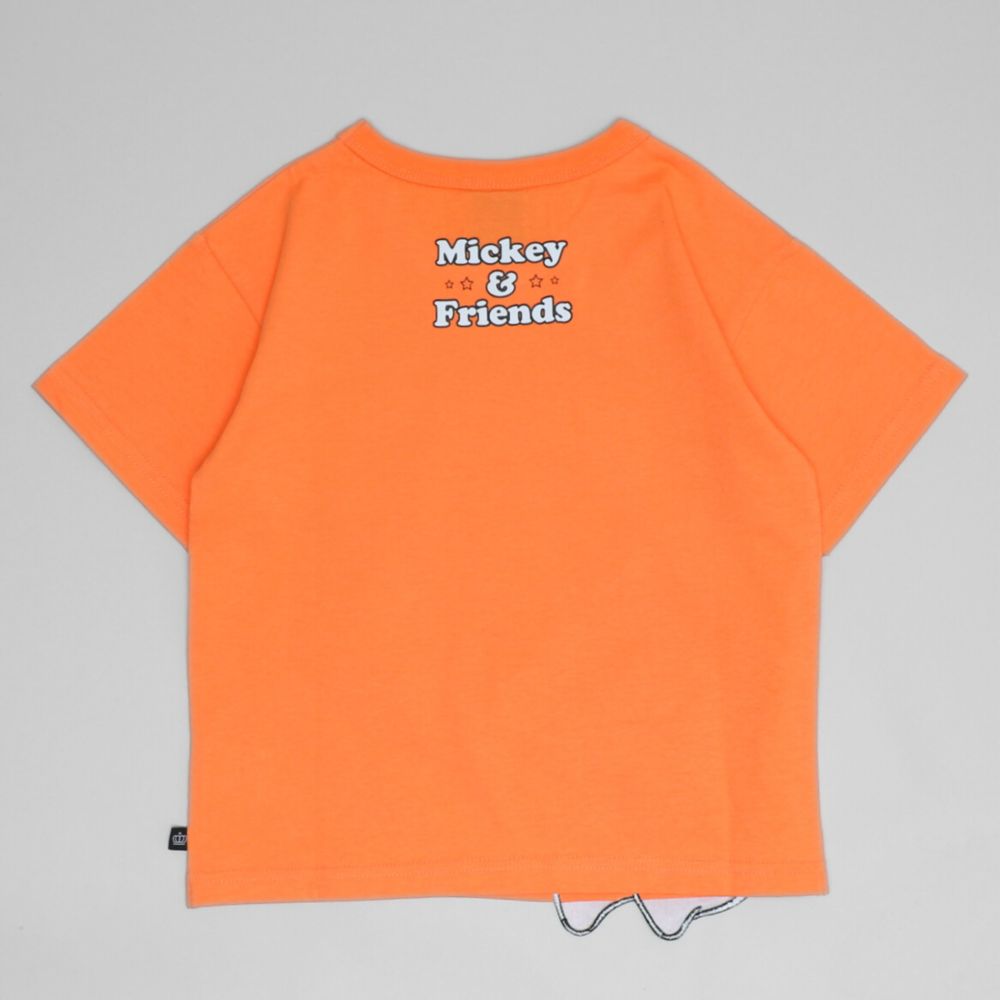 【ベビードール】チップ 手描き風ロゴキャラクターワッペンTシャツ 1334K / ベビーサイズ キッズ トップス 半袖 クルーネック カットソー