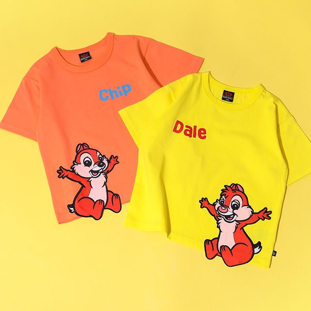 【ベビードール】デール 手描き風ロゴキャラクターワッペンTシャツ 1334K / ベビーサイズ キッズ トップス 半袖 クルーネック カットソー