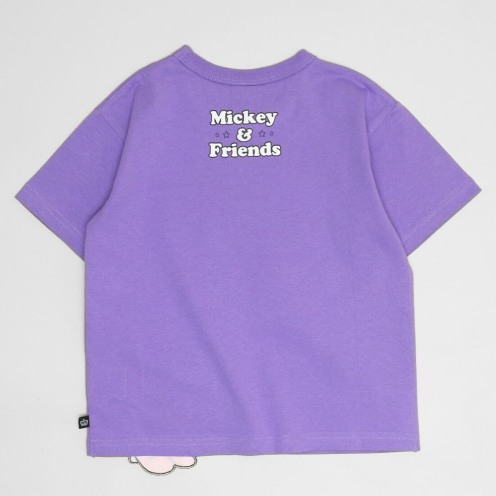 【ベビードール】デイジー 手描き風ロゴキャラクターワッペンTシャツ 1334K / ベビーサイズ キッズ トップス 半袖 クルーネック カットソー