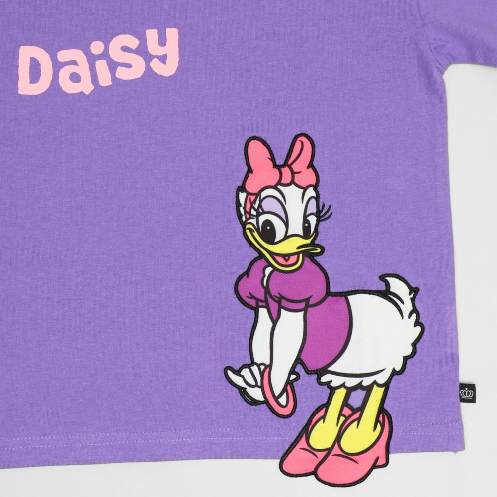 【ベビードール】デイジー 手描き風ロゴキャラクターワッペンTシャツ 1334K / ベビーサイズ キッズ トップス 半袖 クルーネック カットソー