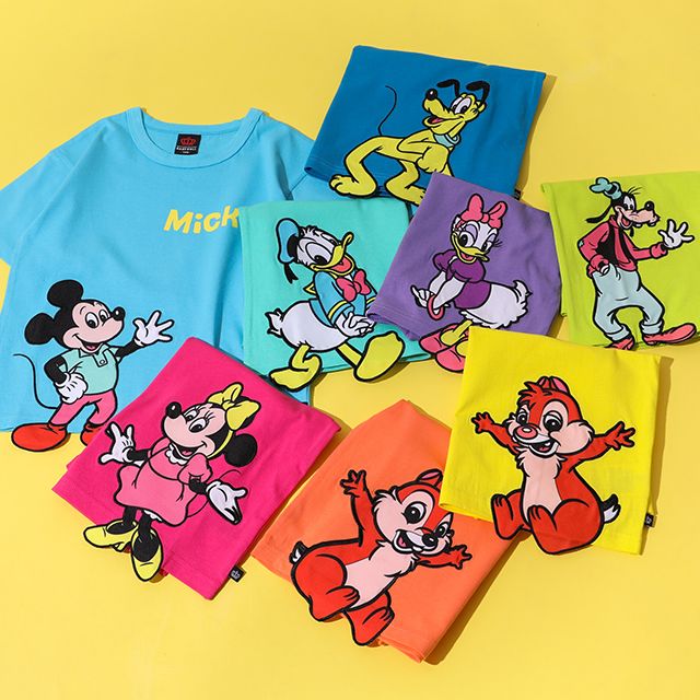 【ベビードール】デイジー 手描き風ロゴキャラクターワッペンTシャツ 1334K / ベビーサイズ キッズ トップス 半袖 クルーネック カットソー