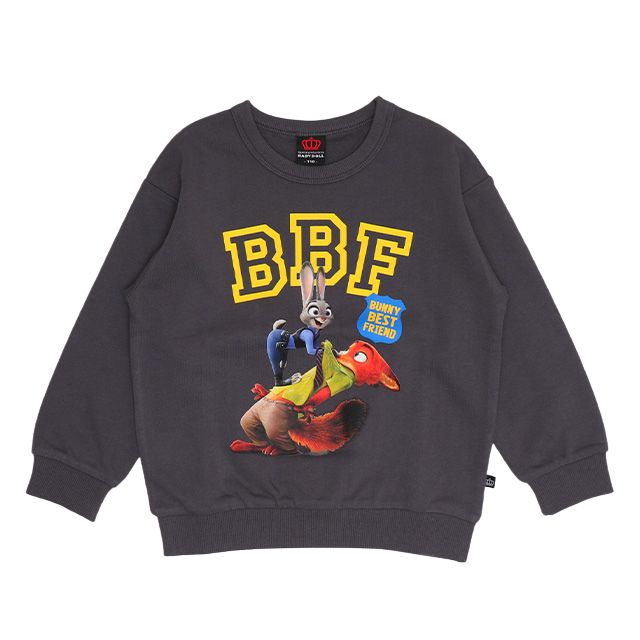 【ベビードール】ジュディ ニック ズートピア トレーナー 1336K / ベビーサイズ キッズ トップス 長袖 スウェット クルーネック 綿100％