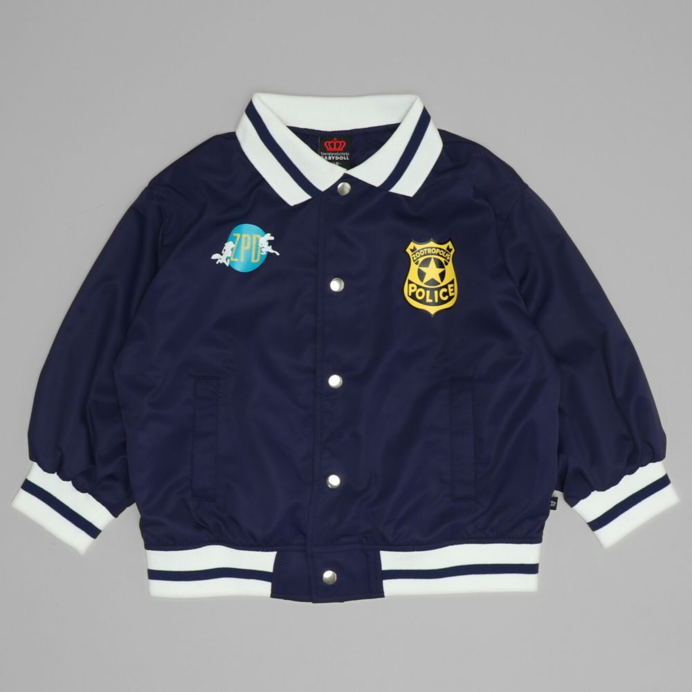 【ベビードール】ジュディ ニック ズートピア ジャケット 1337K / ベビーサイズ キッズ トップス 長袖 アウター 羽織り ナイロンジャケット MA-1 スタジャン ジャンパー ブルゾン ウィンドブレーカー 撥水加工