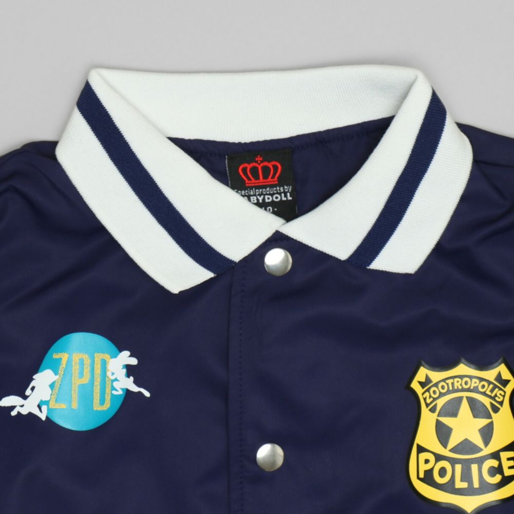 【ベビードール】ジュディ ニック ズートピア ジャケット 1337K / ベビーサイズ キッズ トップス 長袖 アウター 羽織り ナイロンジャケット MA-1 スタジャン ジャンパー ブルゾン ウィンドブレーカー 撥水加工