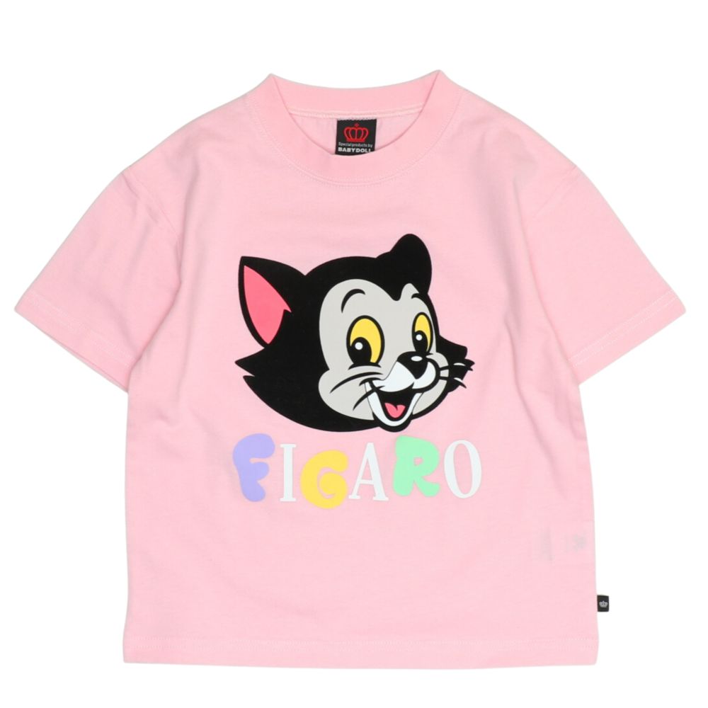 【ベビードール】フィガロ 親子お揃い フロッキーTシャツ 1341K / ベビーサイズ キッズ リンクコーデ ペアルック 親子コーデ トップス 半袖 クルーネック カットソー