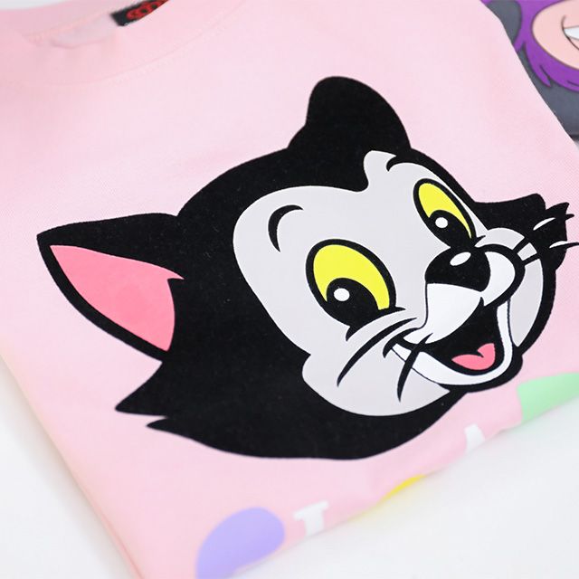 【ベビードール】フィガロ 親子お揃い フロッキーTシャツ 1341K / ベビーサイズ キッズ リンクコーデ ペアルック 親子コーデ トップス 半袖 クルーネック カットソー