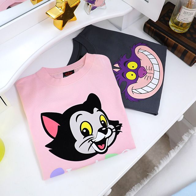 【ベビードール】フィガロ 親子お揃い フロッキーTシャツ 1341K / ベビーサイズ キッズ リンクコーデ ペアルック 親子コーデ トップス 半袖 クルーネック カットソー