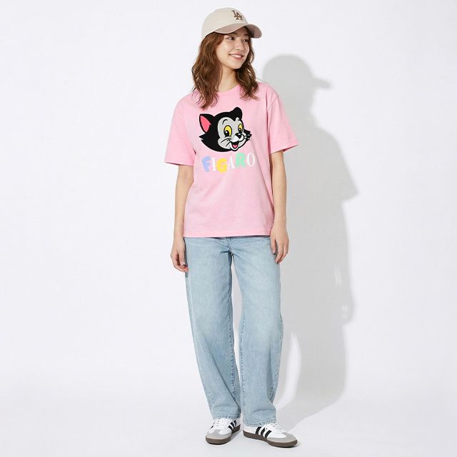 【ベビードール】フィガロ 親子お揃い フロッキーTシャツ 1341A / 大人 ユニセックス 男女兼用 リンクコーデ ペアルック 親子コーデ トップス 半袖 クルーネック カットソー