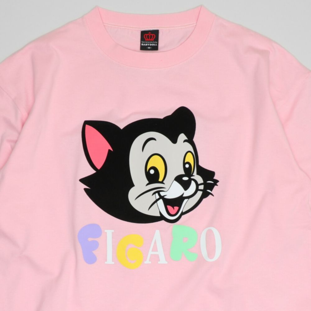 【ベビードール】フィガロ 親子お揃い フロッキーTシャツ 1341A / 大人 ユニセックス 男女兼用 リンクコーデ ペアルック 親子コーデ トップス 半袖 クルーネック カットソー