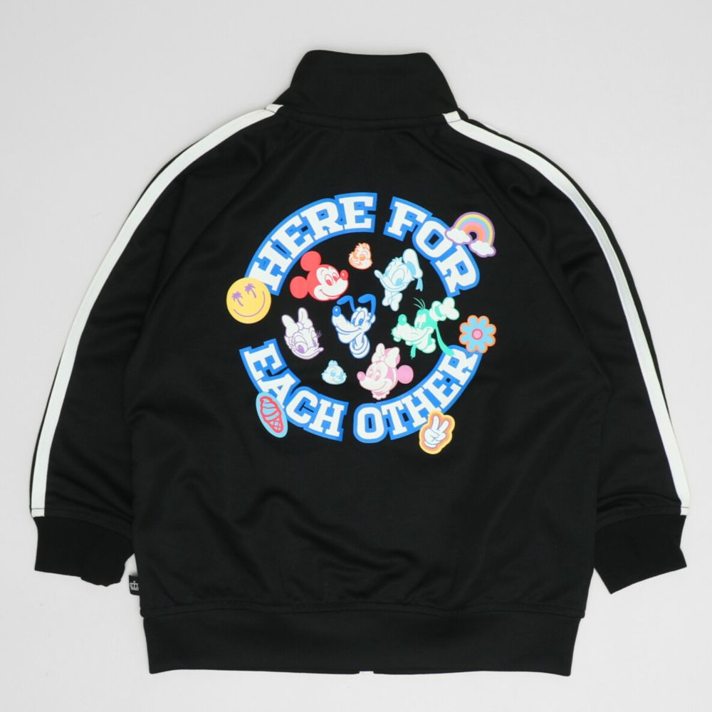 【ベビードール】ミッキー 親子お揃い ラインジャケット 1342K / ベビーサイズ キッズ リンクコーデ ペアルック 親子コーデ