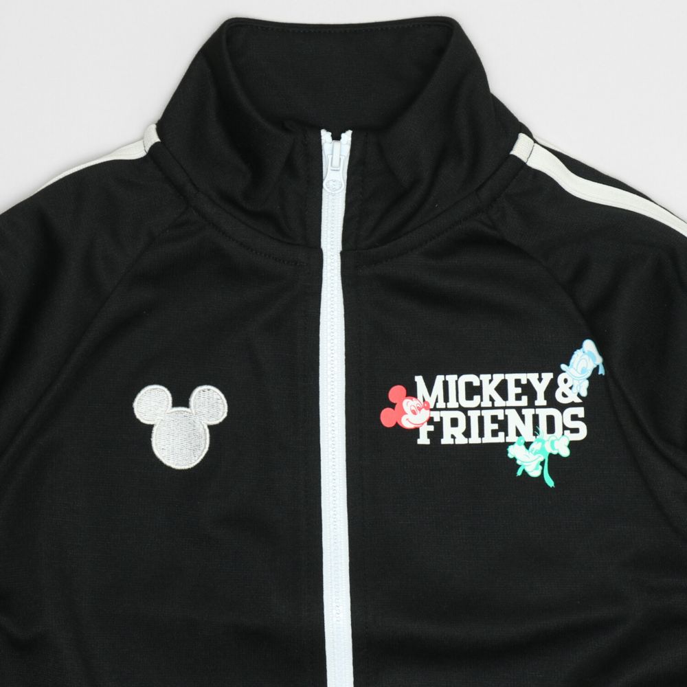 【ベビードール】ミッキー 親子お揃い ラインジャケット 1342K / ベビーサイズ キッズ リンクコーデ ペアルック 親子コーデ