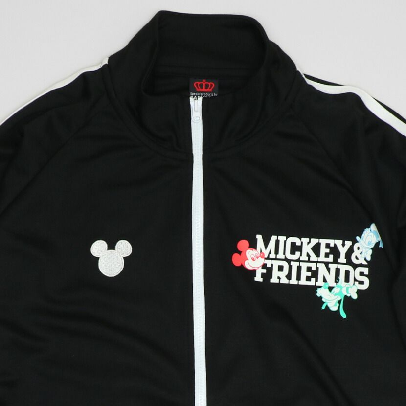 【ベビードール】ミッキー 親子お揃い ラインジャケット 1342A / 大人 ユニセックス 男女兼用 リンクコーデ ペアルック 親子コーデ
