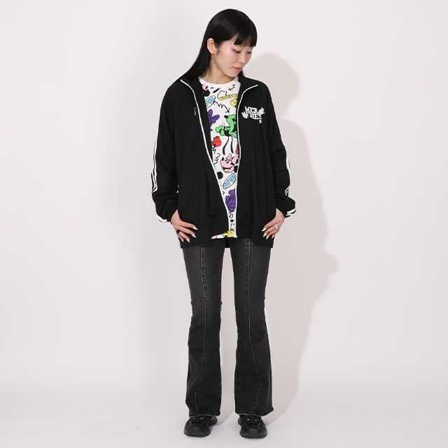 【ベビードール】ミニー 親子お揃い ラインジャケット 1342A / 大人 ユニセックス 男女兼用 リンクコーデ ペアルック 親子コーデ