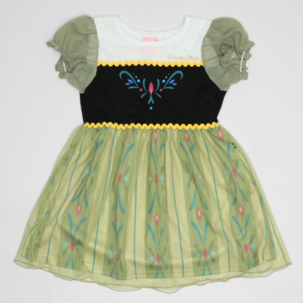 【ベビードール】アナ なりきるワンピース 1357K / ベビーサイズ キッズ トップス 半袖 ワンピース スカート プリンセス 仮装 コスチューム コスプレ 戴冠式 ドレス