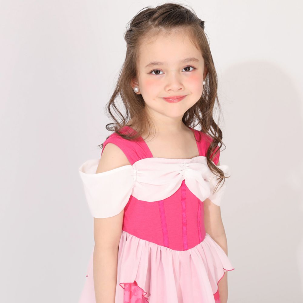 【ベビードール】オーロラ姫 なりきるワンピース 1357K / ベビーサイズ キッズ トップス 半袖 ワンピース スカート プリンセス 仮装 コスチューム コスプレ ドレス