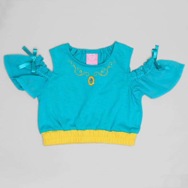 【ベビードール】ジャスミン なりきるワンピース 1357K / ベビーサイズ キッズ トップス 半袖 上下セパレート ズボン パンツ シフォン フリル ウエスト総ゴム プリンセス 仮装 コスチューム コスプレ