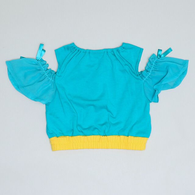 【ベビードール】ジャスミン なりきるワンピース 1357K / ベビーサイズ キッズ トップス 半袖 上下セパレート ズボン パンツ シフォン フリル ウエスト総ゴム プリンセス 仮装 コスチューム コスプレ