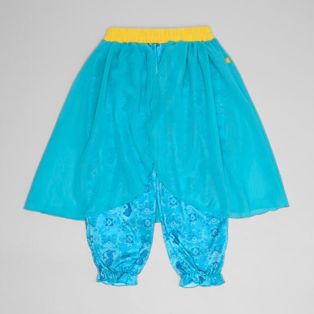 【ベビードール】ジャスミン なりきるワンピース 1357K / ベビーサイズ キッズ トップス 半袖 上下セパレート ズボン パンツ シフォン フリル ウエスト総ゴム プリンセス 仮装 コスチューム コスプレ