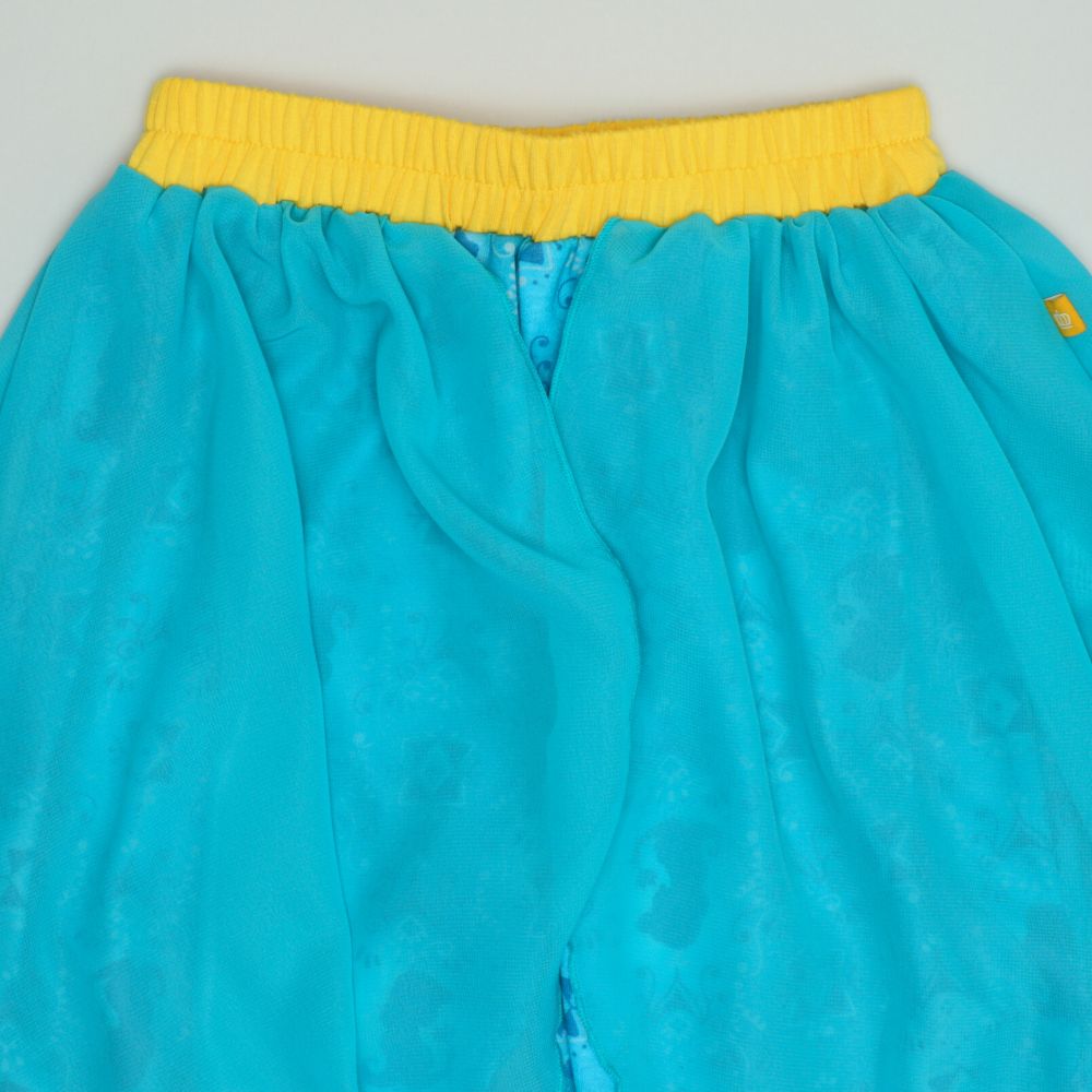 【ベビードール】ジャスミン なりきるワンピース 1357K / ベビーサイズ キッズ トップス 半袖 上下セパレート ズボン パンツ シフォン フリル ウエスト総ゴム プリンセス 仮装 コスチューム コスプレ