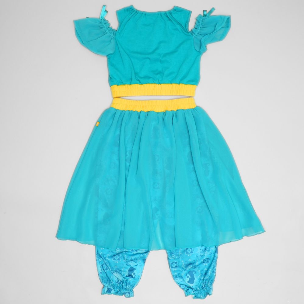 【ベビードール】ジャスミン なりきるワンピース 1357K / ベビーサイズ キッズ トップス 半袖 上下セパレート ズボン パンツ シフォン フリル ウエスト総ゴム プリンセス 仮装 コスチューム コスプレ