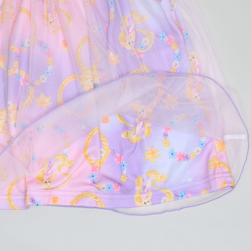 【ベビードール】ラプンツェル なりきるワンピース 1357K / ベビーサイズ キッズ トップス 半袖 ワンピース スカート プリンセス 仮装 コスチューム コスプレ ドレス