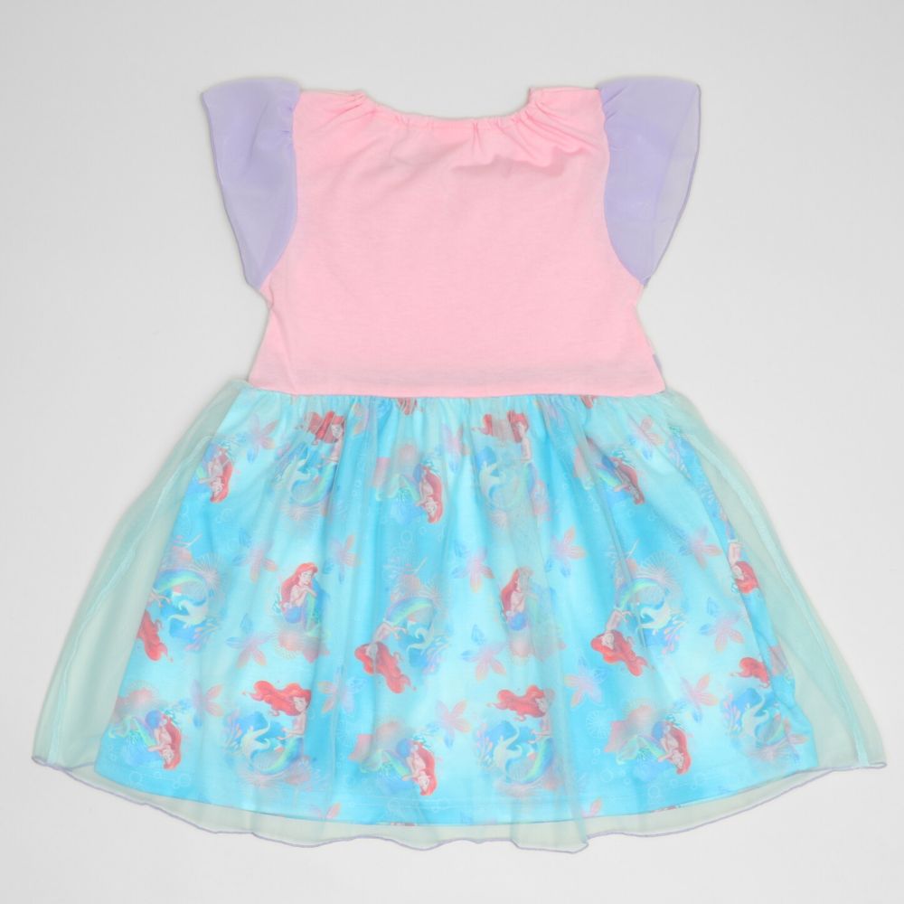 【ベビードール】アリエル なりきるワンピース 1357K / ベビーサイズ キッズ トップス 半袖 ワンピース スカート プリンセス 仮装 コスチューム コスプレ ドレス