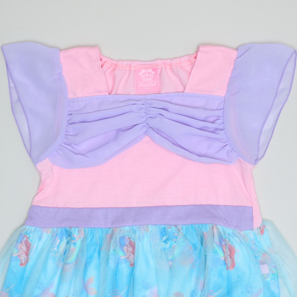 【ベビードール】アリエル なりきるワンピース 1357K / ベビーサイズ キッズ トップス 半袖 ワンピース スカート プリンセス 仮装 コスチューム コスプレ ドレス