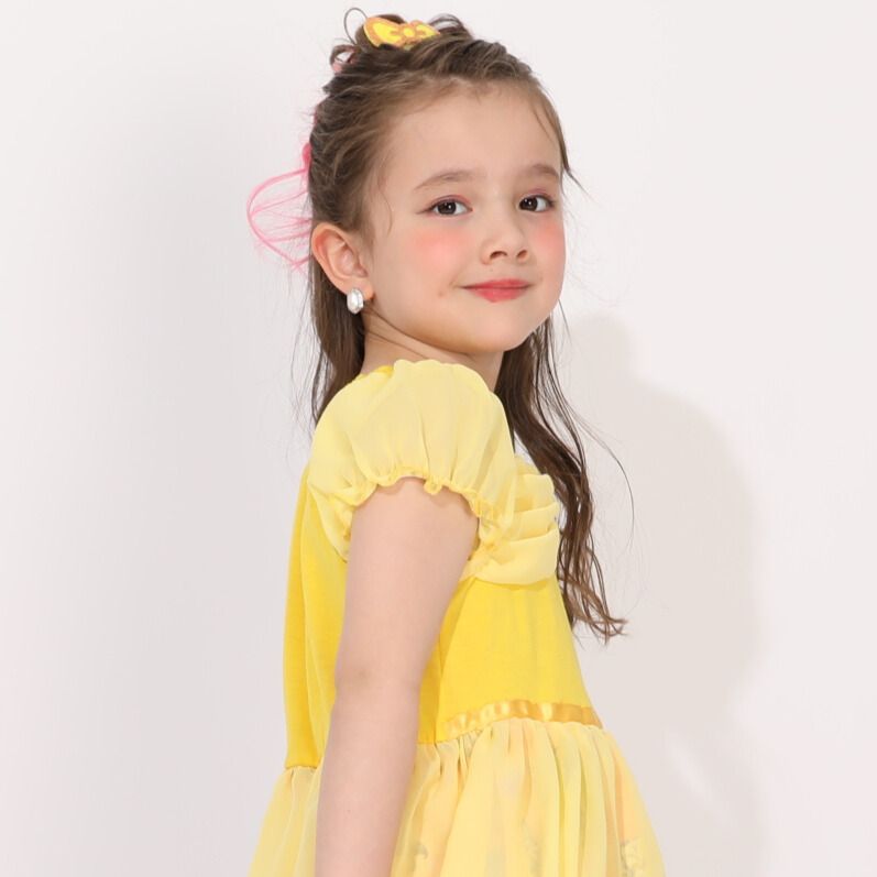 【ベビードール】ベル なりきるワンピース 1357K / ベビーサイズ キッズ トップス 半袖 ワンピース スカート プリンセス 仮装 コスチューム コスプレ ドレス