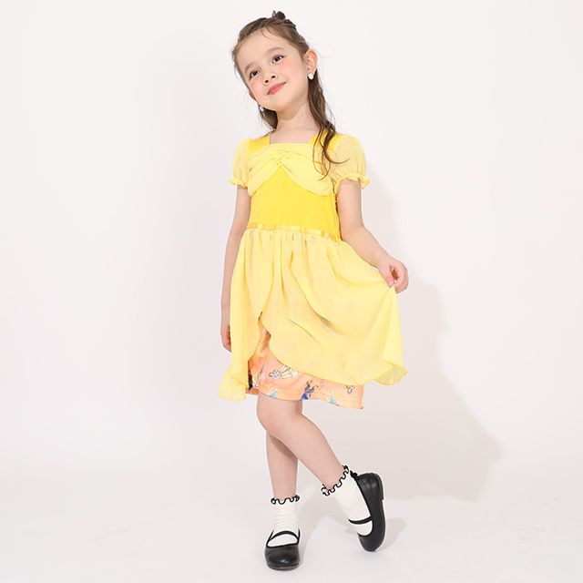 【ベビードール】ベル なりきるワンピース 1357K / ベビーサイズ キッズ トップス 半袖 ワンピース スカート プリンセス 仮装 コスチューム コスプレ ドレス