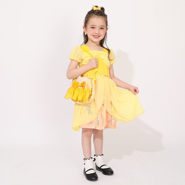 【ベビードール】ベル なりきるワンピース 1357K / ベビーサイズ キッズ トップス 半袖 ワンピース スカート プリンセス 仮装 コスチューム コスプレ ドレス