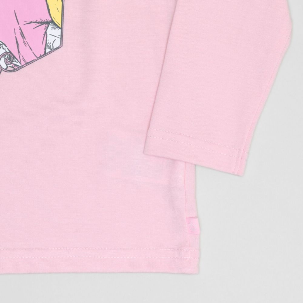 【ベビードール】アリエル PFチュールパフ袖ロンT 1534K / ベビーサイズ キッズ トップス 長袖 Tシャツ クルーネック 天竺素材 パフ袖 パフスリーブ