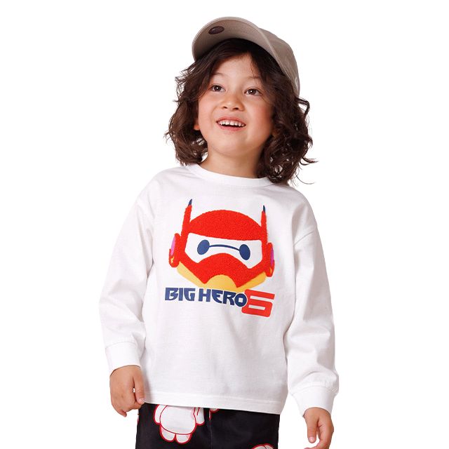 【ベビードール】ベイマックス サガラロンT 1569K / ベビーサイズ キッズ トップス 長袖 Tシャツ クルーネック 天竺素材 サガラ刺繍 シンプル