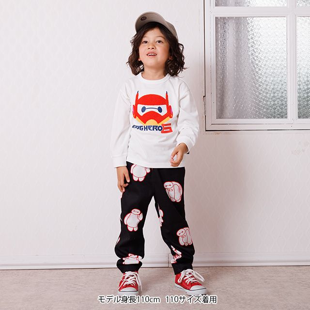 【ベビードール】ベイマックス サガラロンT 1569K / ベビーサイズ キッズ トップス 長袖 Tシャツ クルーネック 天竺素材 サガラ刺繍 シンプル