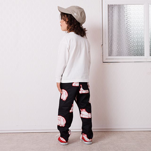 【ベビードール】ベイマックス サガラロンT 1569K / ベビーサイズ キッズ トップス 長袖 Tシャツ クルーネック 天竺素材 サガラ刺繍 シンプル