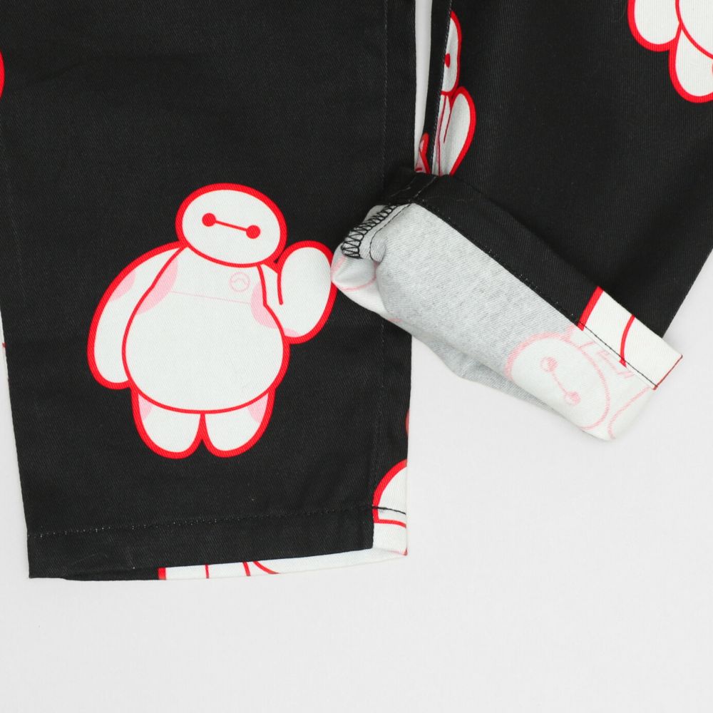 【ベビードール】ベイマックス キャラクター総柄ロングパンツ 1570K / ベビーサイズ キッズ ボトムス 長ズボン ツイルパンツ ストレート ウエスト総ゴム ゴム穴付