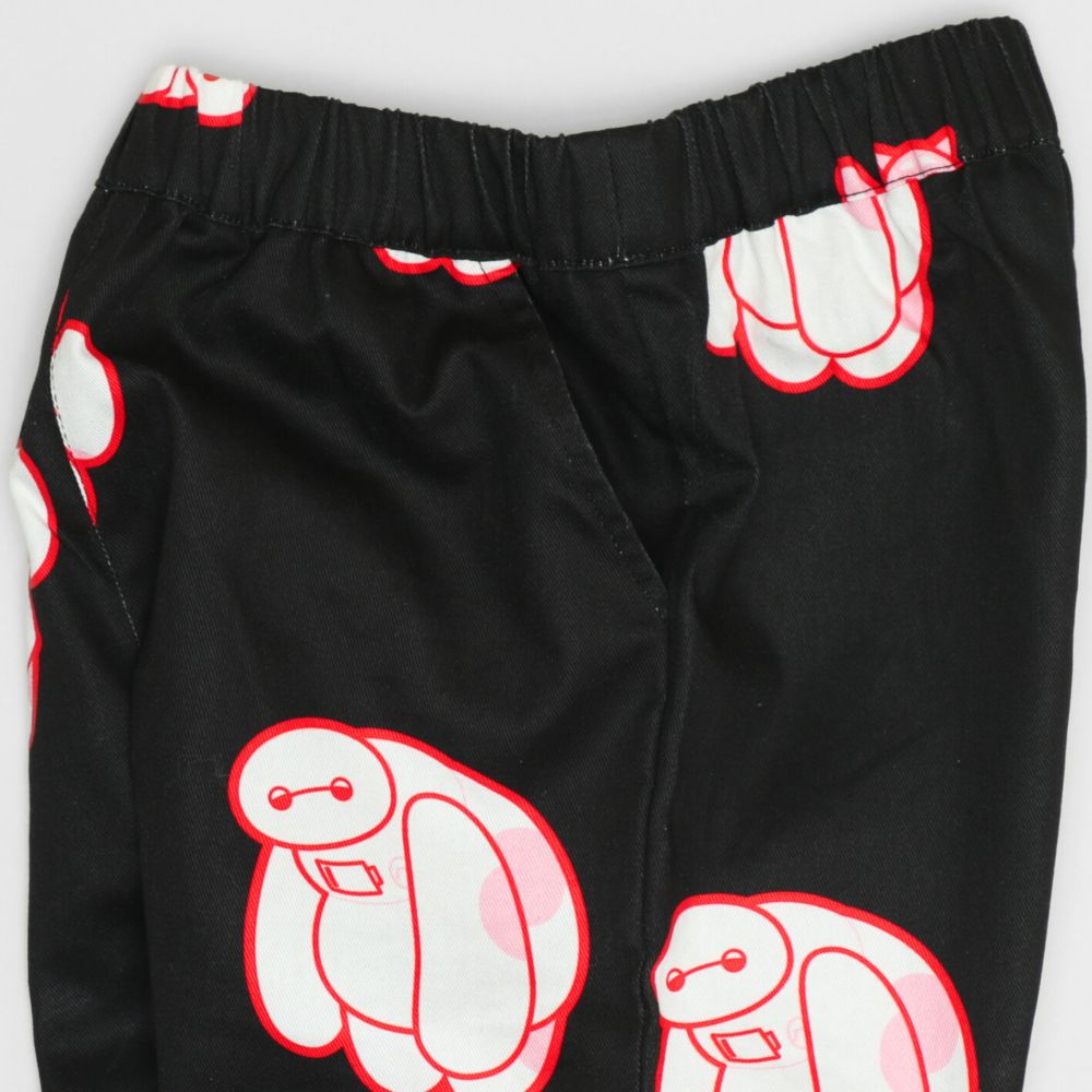 【ベビードール】ベイマックス キャラクター総柄ロングパンツ 1570K / ベビーサイズ キッズ ボトムス 長ズボン ツイルパンツ ストレート ウエスト総ゴム ゴム穴付