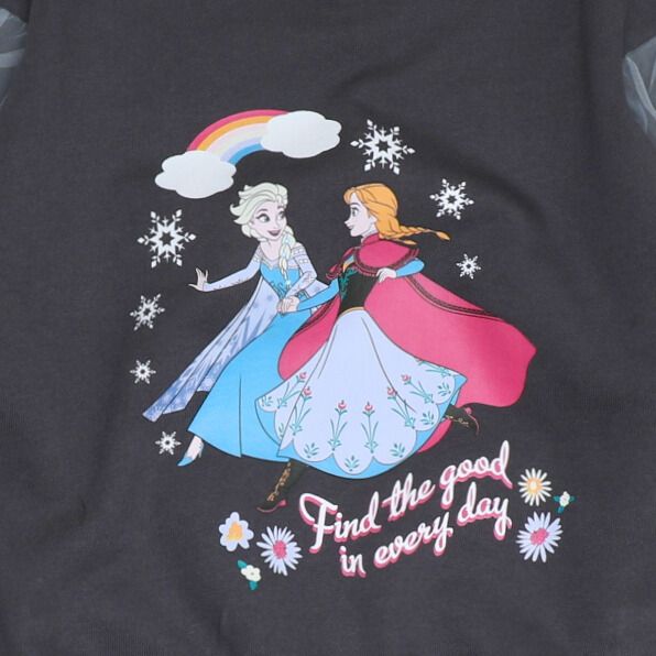 【ベビードール】アナ エルサ チュール袖トレーナー 1571K / ベビーサイズ キッズ トップス 長袖 トレーナー クルーネック ガーリー