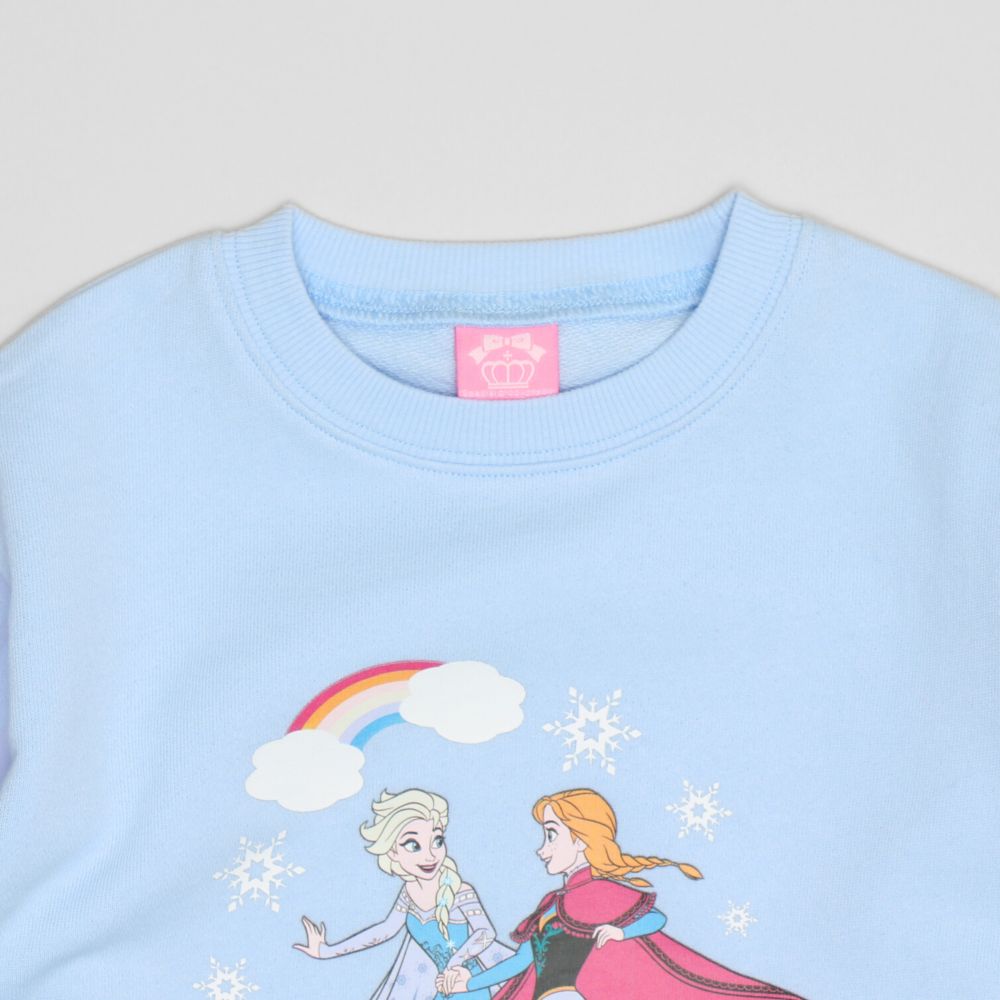 【ベビードール】アナ エルサ チュール袖トレーナー 1571K / ベビーサイズ キッズ トップス 長袖 トレーナー クルーネック ガーリー