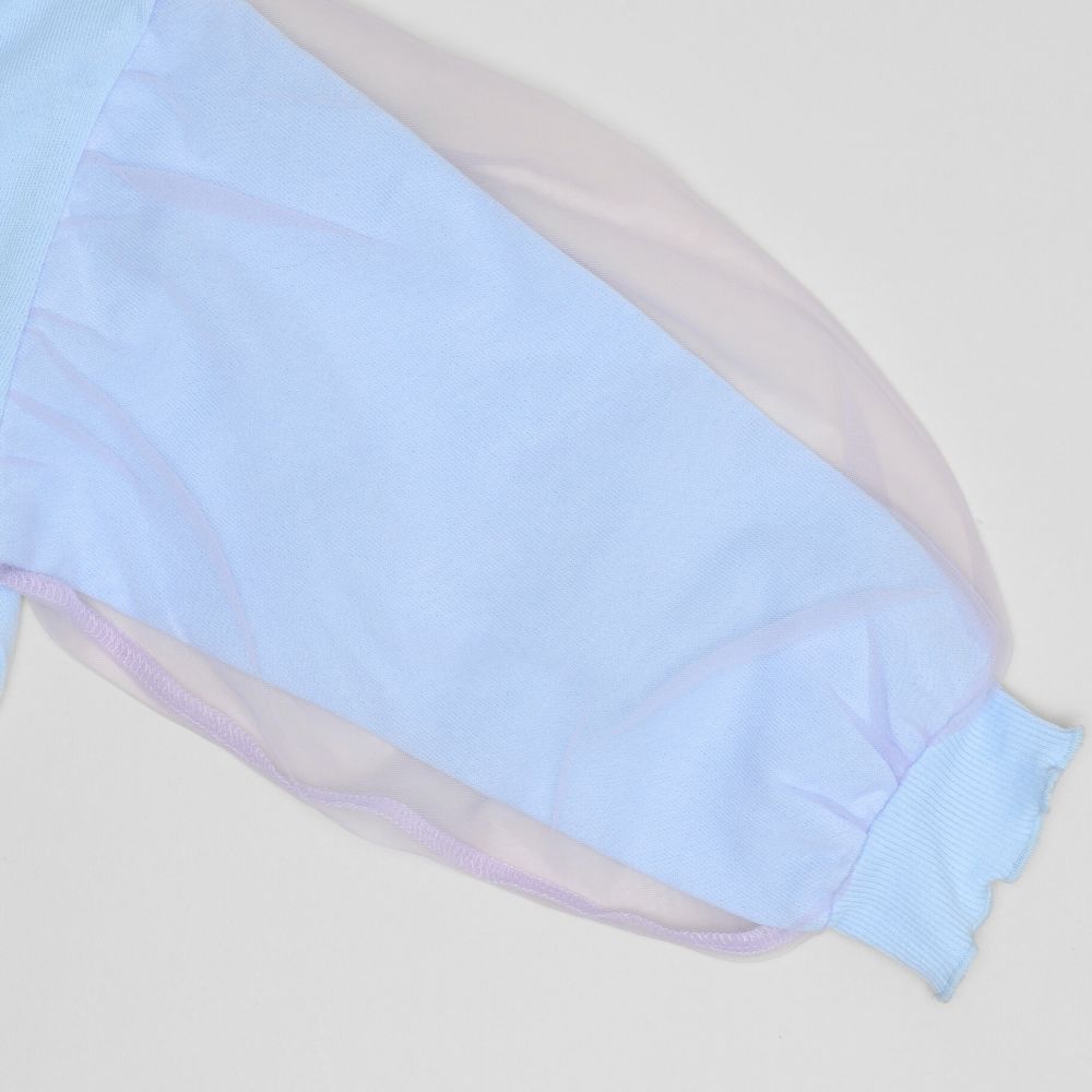 【ベビードール】アナ エルサ チュール袖トレーナー 1571K / ベビーサイズ キッズ トップス 長袖 トレーナー クルーネック ガーリー