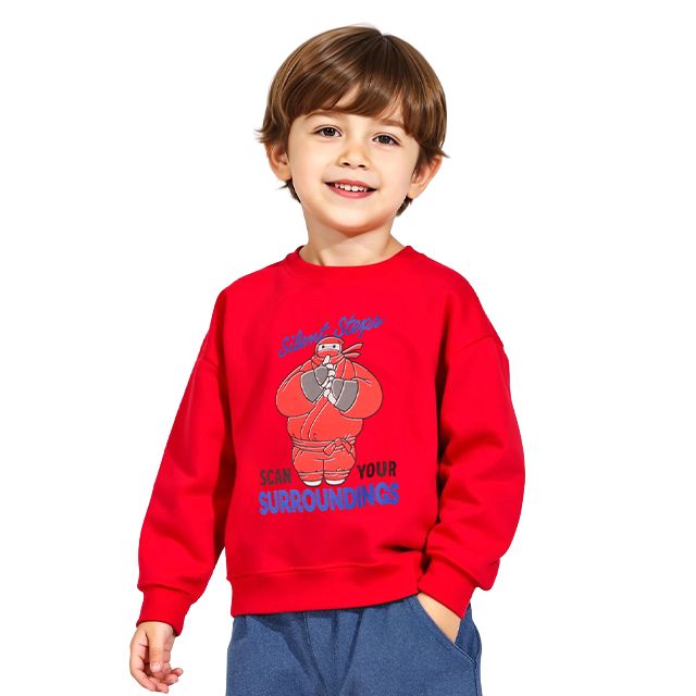 【ベビードール】ベイマックス キャラクタートレーナー 1604K / ベビーサイズ キッズ トップス 長袖 トレーナー クルーネック 忍者