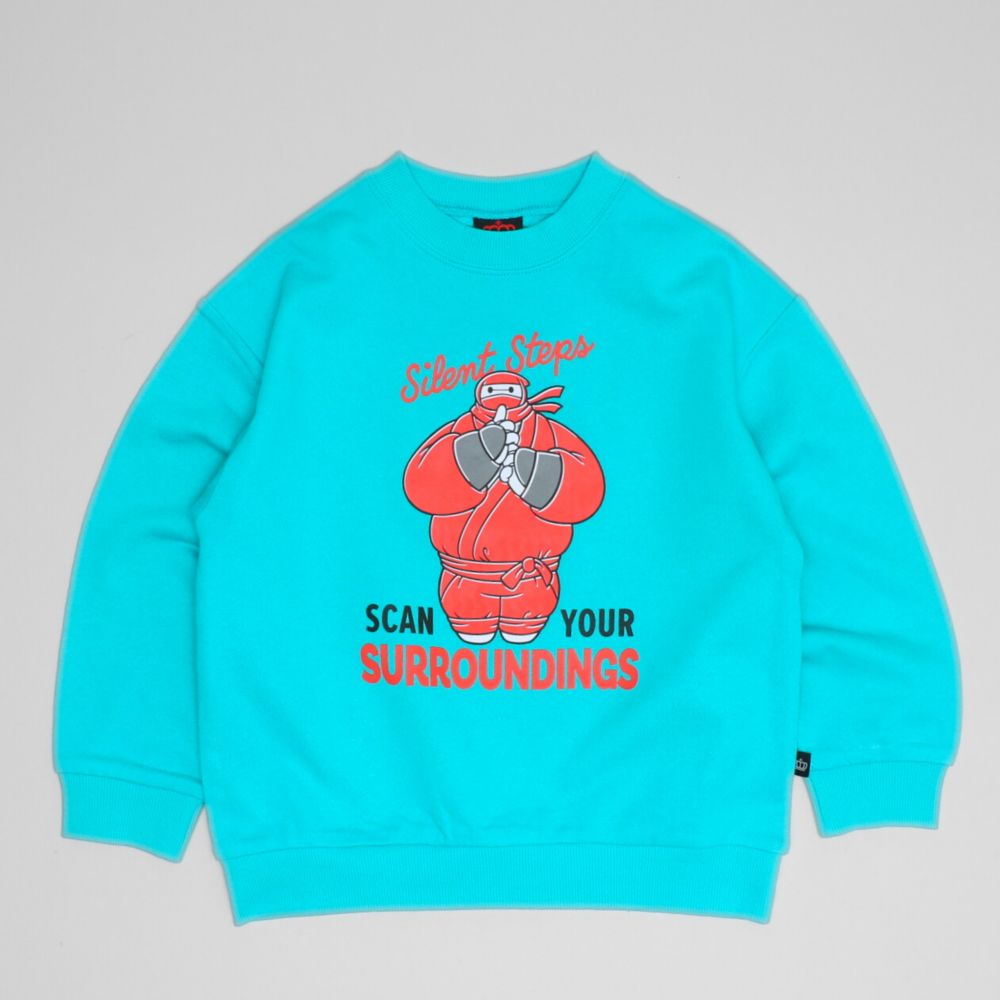 【ベビードール】ベイマックス キャラクタートレーナー 1604K / ベビーサイズ キッズ トップス 長袖 トレーナー クルーネック 忍者