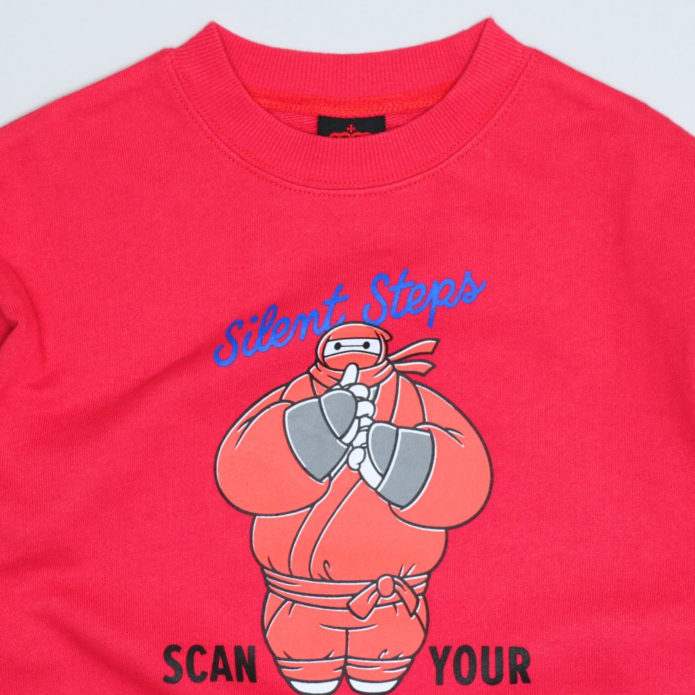 【ベビードール】ベイマックス キャラクタートレーナー 1604K / ベビーサイズ キッズ トップス 長袖 トレーナー クルーネック 忍者