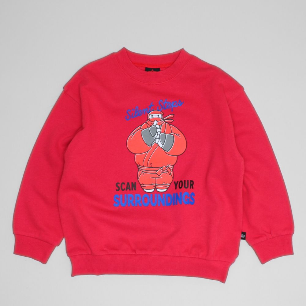 【ベビードール】ベイマックス キャラクタートレーナー 1604K / ベビーサイズ キッズ トップス 長袖 トレーナー クルーネック 忍者