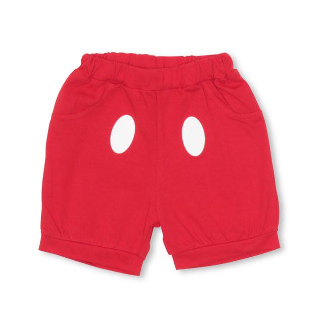 【ベビードール】ミッキー ギフトBOX付き 3点ギフトセット 1955B 【DY】 / ベビーサイズ 赤ちゃん 出産祝い 贈り物 プレゼント ベビー服 半袖 半ズボン ハーフパンツ スタイ（リバーシブル仕様/防水シート入/2段階調整可） トータルコーディネート 綿100% なりきる