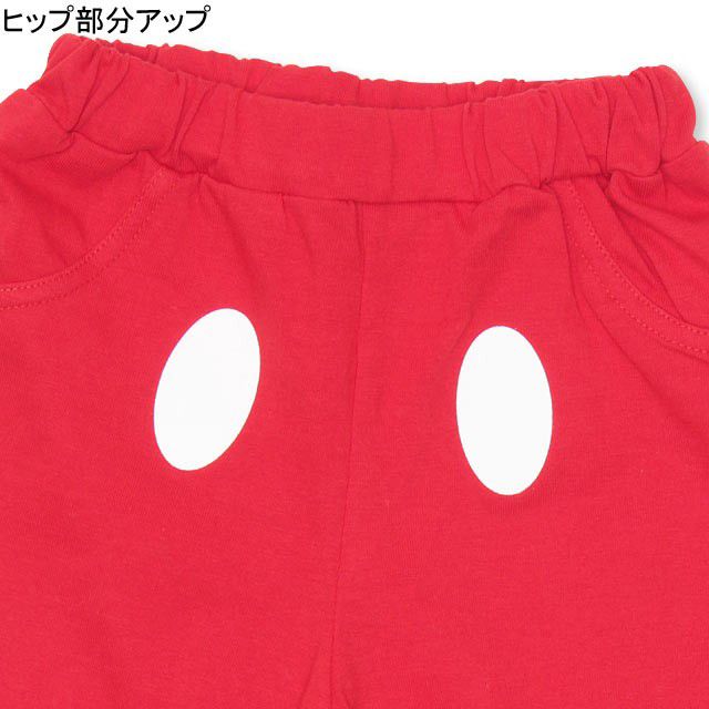 【ベビードール】ミッキー ギフトBOX付き 3点ギフトセット 1955B 【DY】 / ベビーサイズ 赤ちゃん 出産祝い 贈り物 プレゼント ベビー服 半袖 半ズボン ハーフパンツ スタイ（リバーシブル仕様/防水シート入/2段階調整可） トータルコーディネート 綿100% なりきる