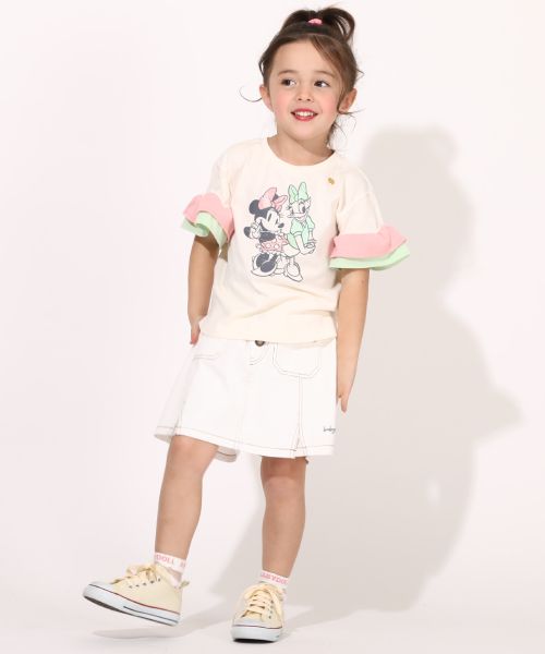 公式 ショップディズニー ベビードール ディズニー 袖フリルtシャツ 6432k